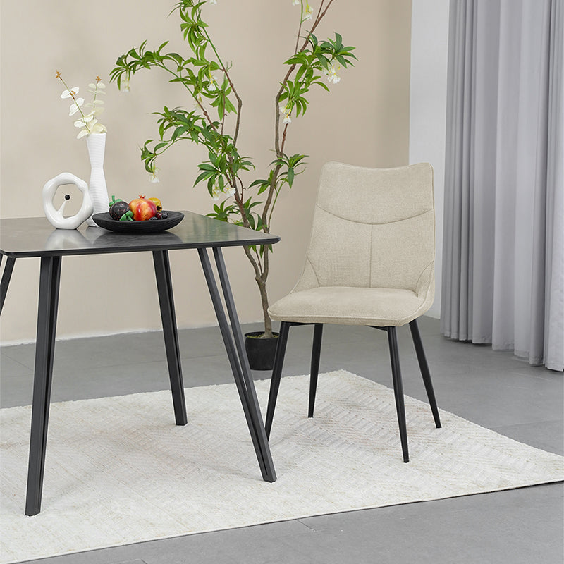 Fareeha Square Dining Table [Grey Marble] [80 cm]