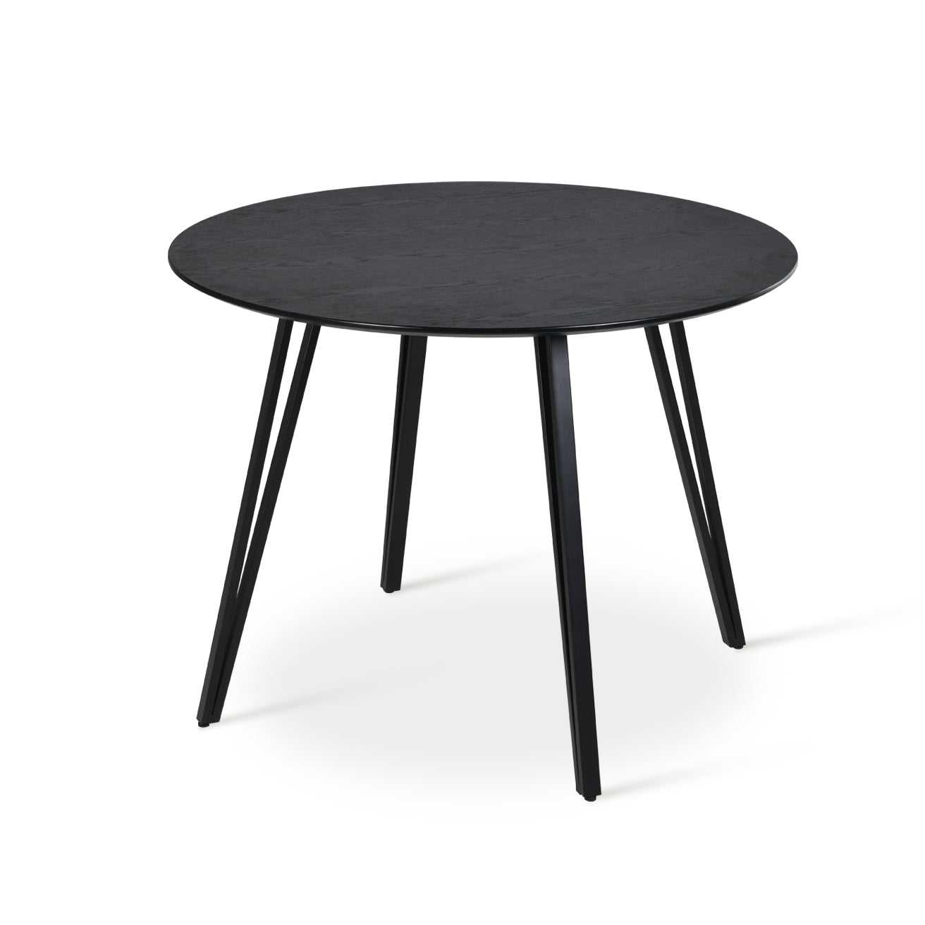 Fareeha Round Dining Table [Black Marble] [100 cm]