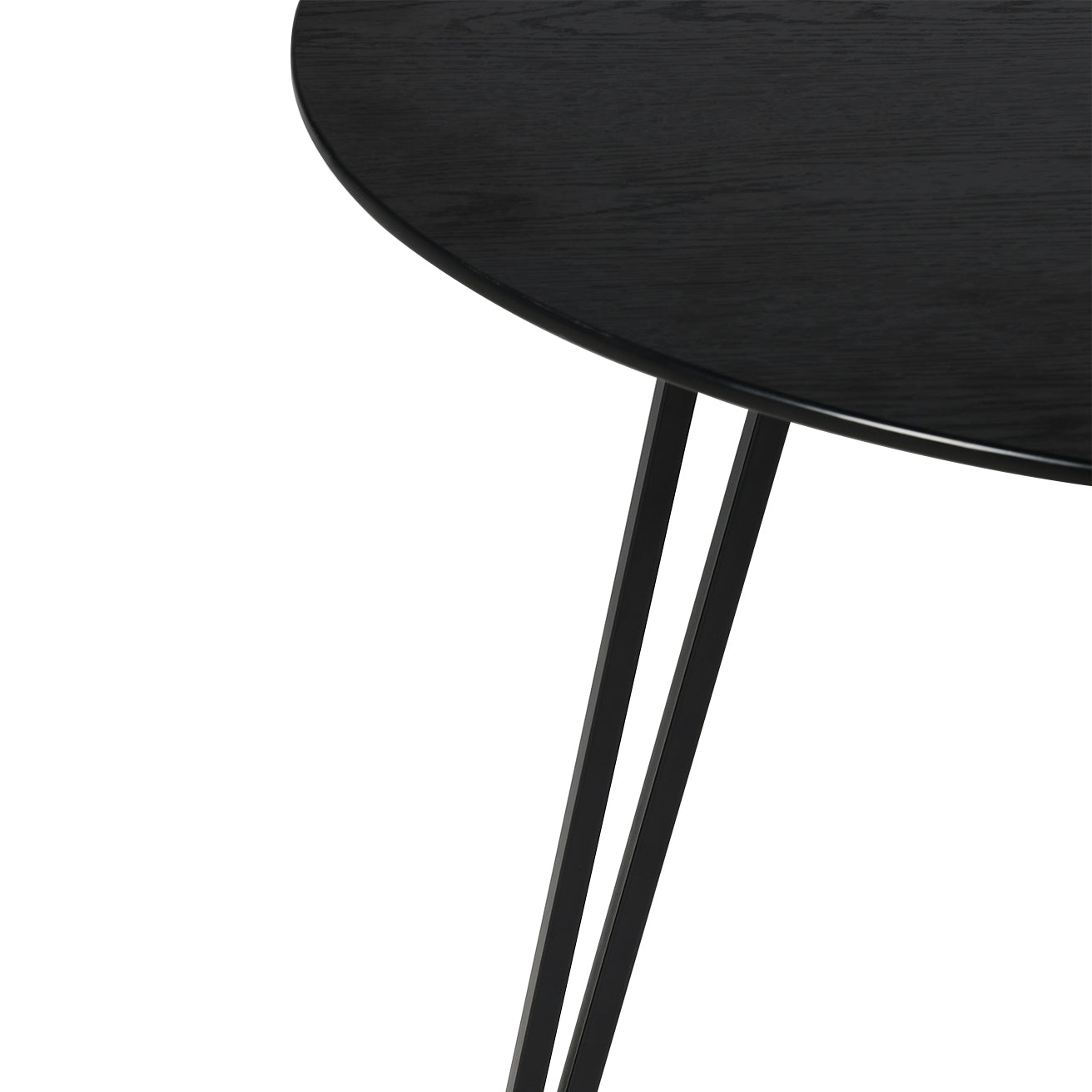 Fareeha Round Dining Table [Black Marble] [100 cm]