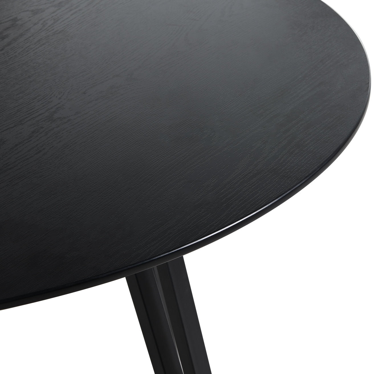 Fareeha Round Dining Table [Black Marble] [100 cm]