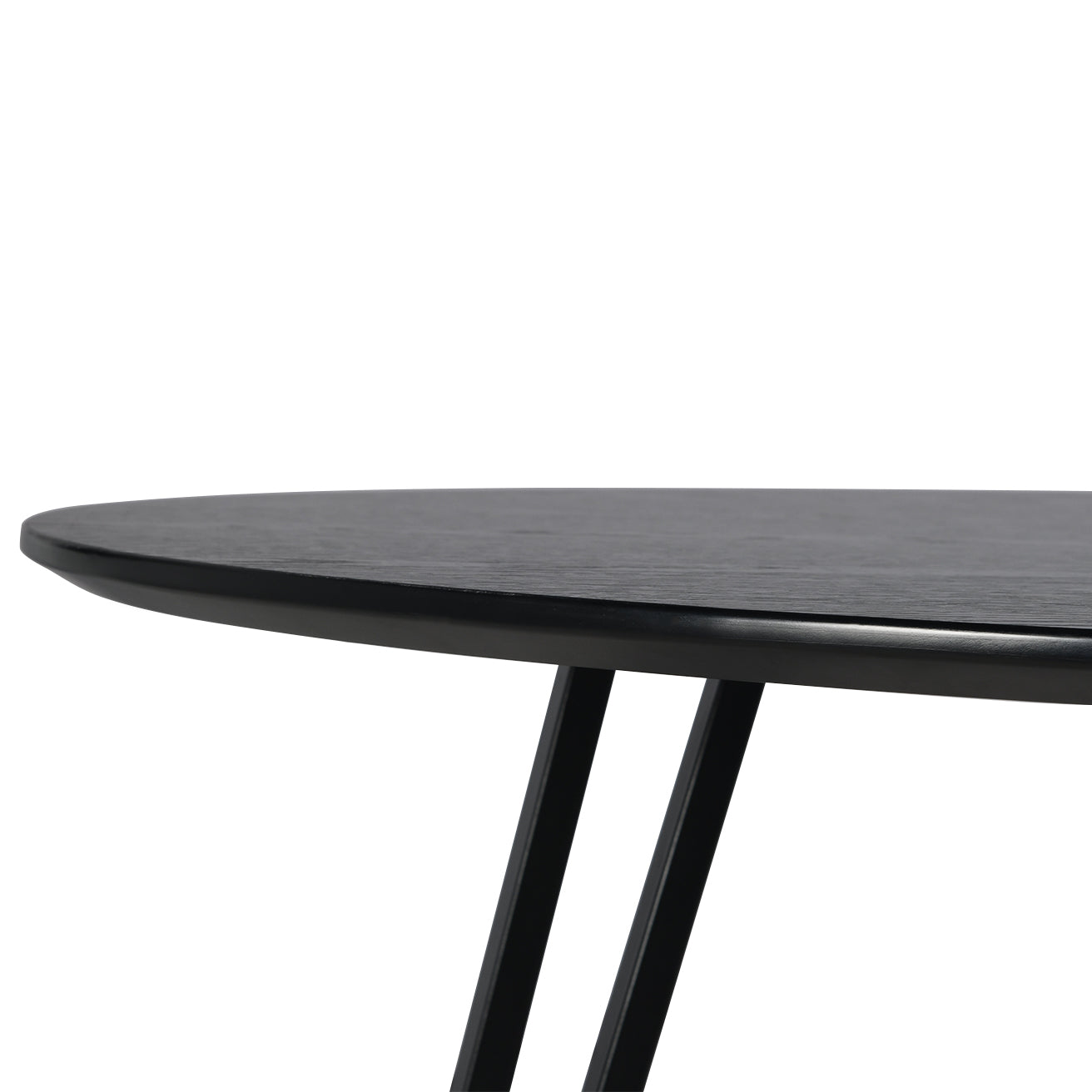 Fareeha Round Dining Table [Black Marble] [100 cm]