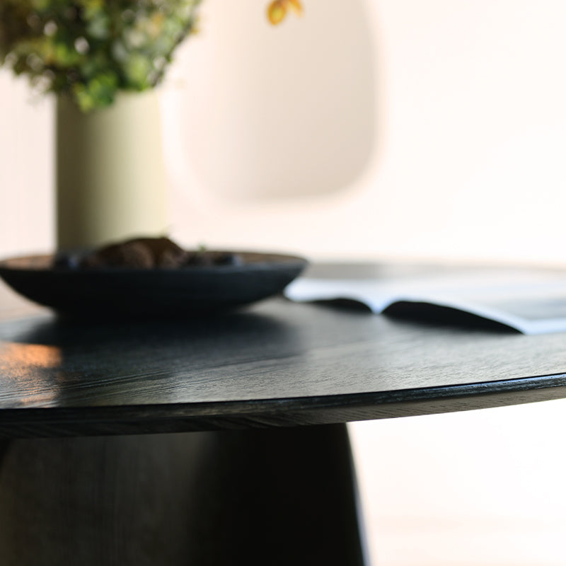 Gemma Round Dining Table [Black] [120 cm]