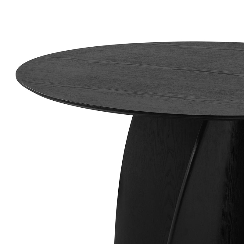 Gemma Round Dining Table [Black] [120 cm]