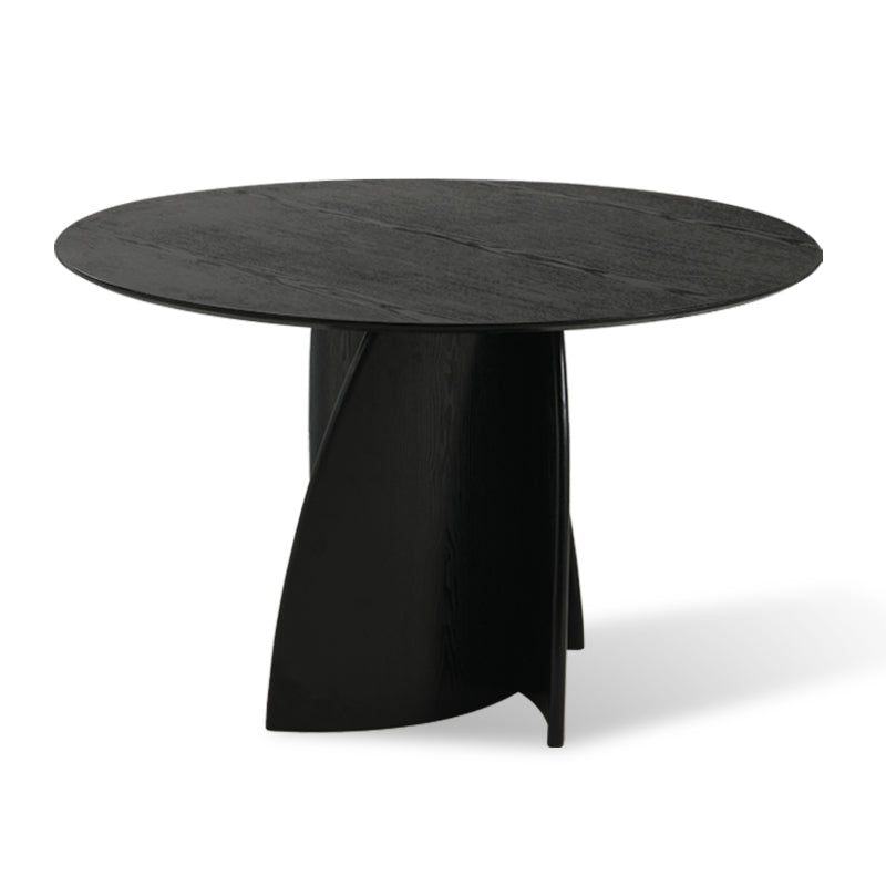 Gemma Round Dining Table [Black] [120 cm]