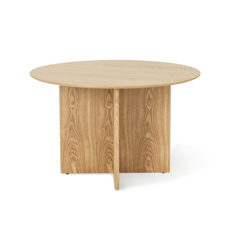 Eden Round Dining Table [Oak Color] [120 cm]