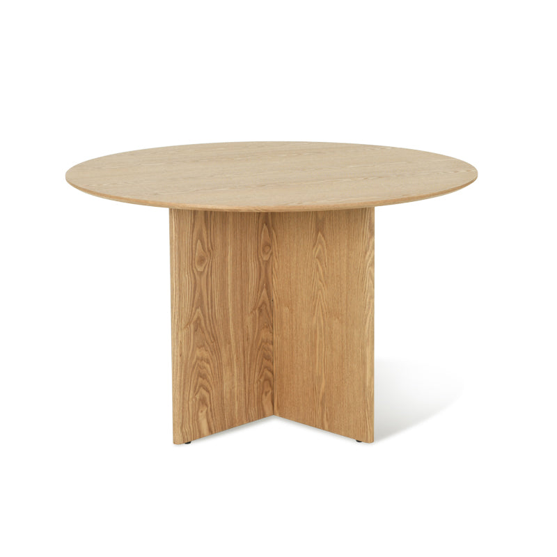 Eden Round Dining Table [Oak Color] [120 cm]