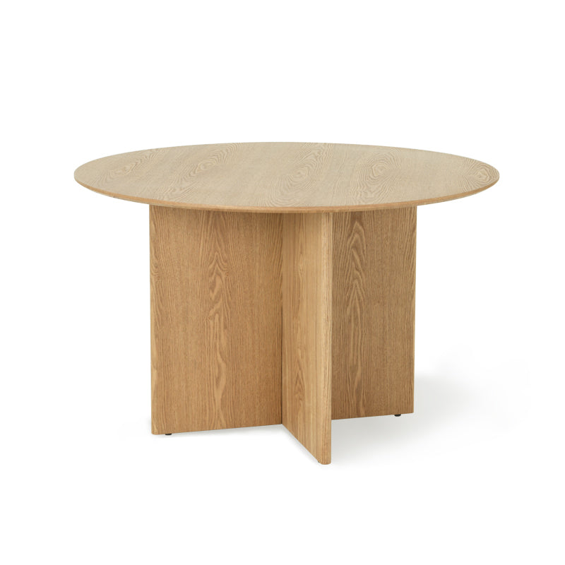 Eden Round Dining Table [Oak Color] [120 cm]