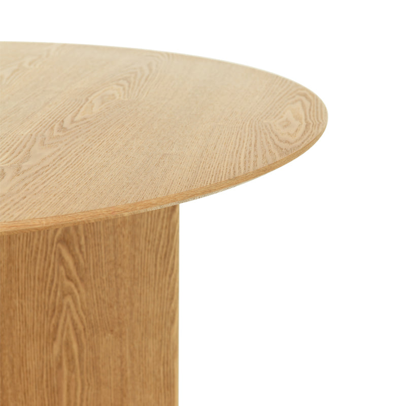 Eden Round Dining Table [Oak Color] [120 cm]