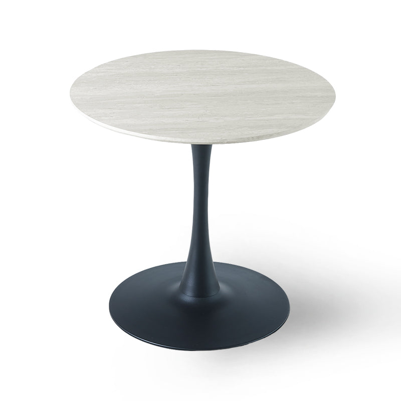 Tiana Round Dining Table [Travertine] [80 cm]