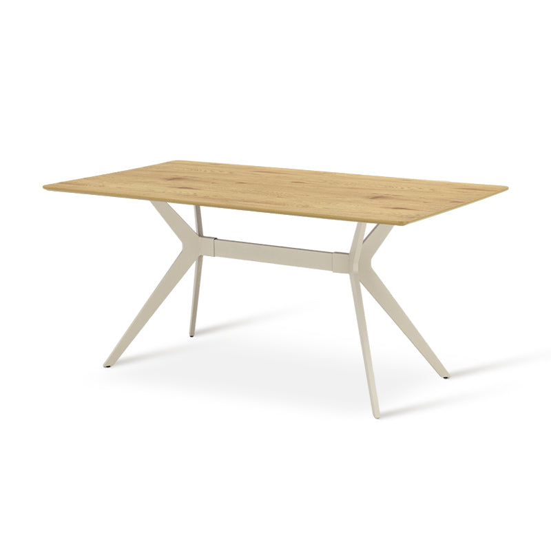 Laila Rectangular Dining Table [Dark Grey Marble] [Wood][160cm]