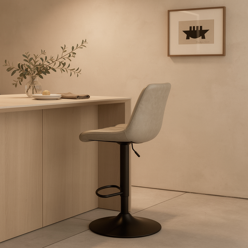 Jarvis AH Bar Stools [Set of 2] [Pu Leather] [62cm-82cm]