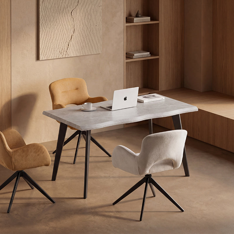 Beatrix Dining Table [Wood] [Grey Marble] [140 cm] [160 cm]