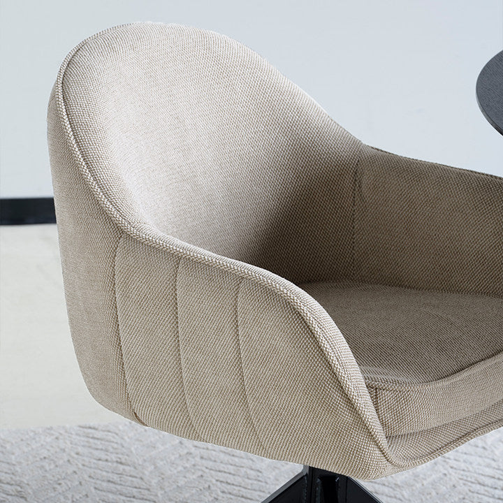 Aaliyah Swivel Chairs [Set of 2] [Linen Fabric]