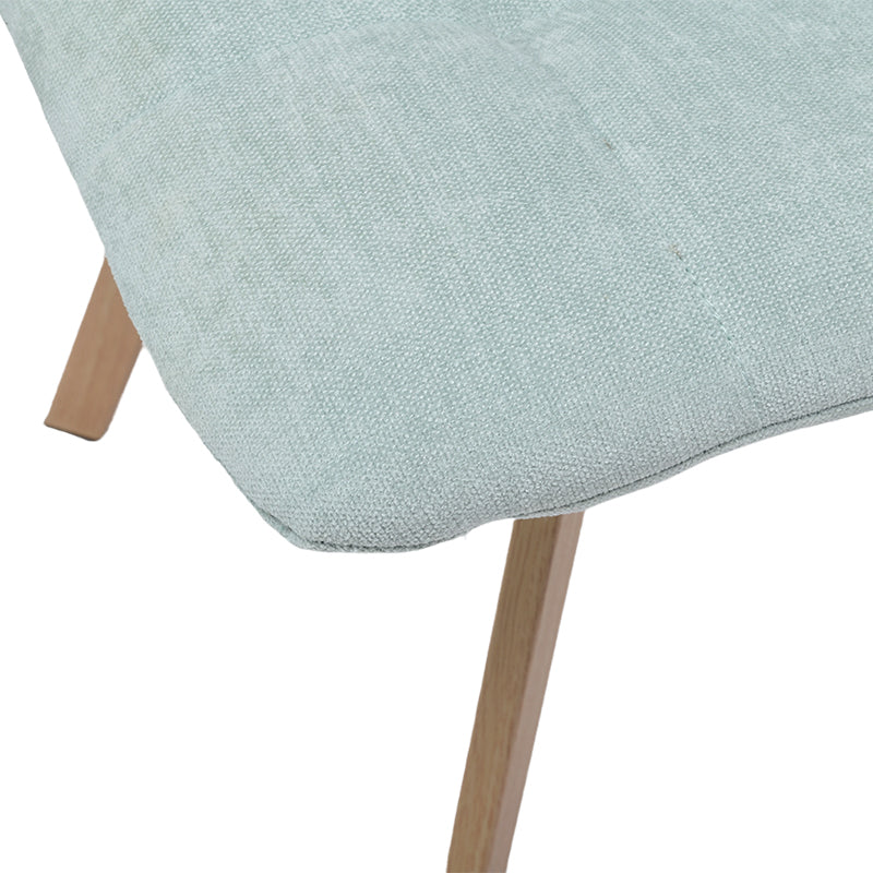 Aoife Sleek Dining Chairs [Set of 2] [Linen Fabric] [Wood-Like finish]