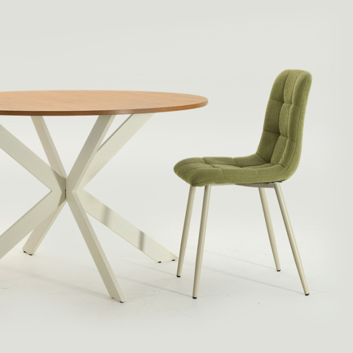 Tilly Round Dining Table [Wood Color] [120 cm]