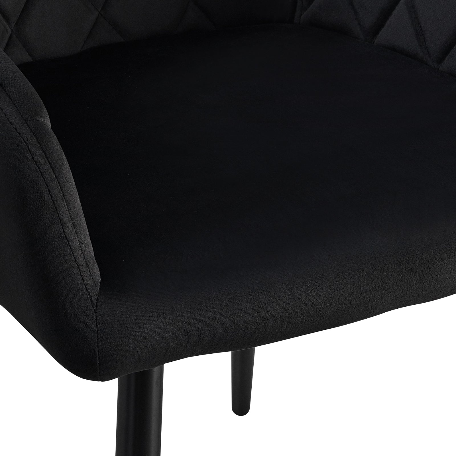 Frazer Sleek Dining Chairs [Set of 2] [Velvet]